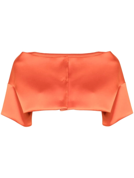 Drop-Shoulder Cropped Jacket
