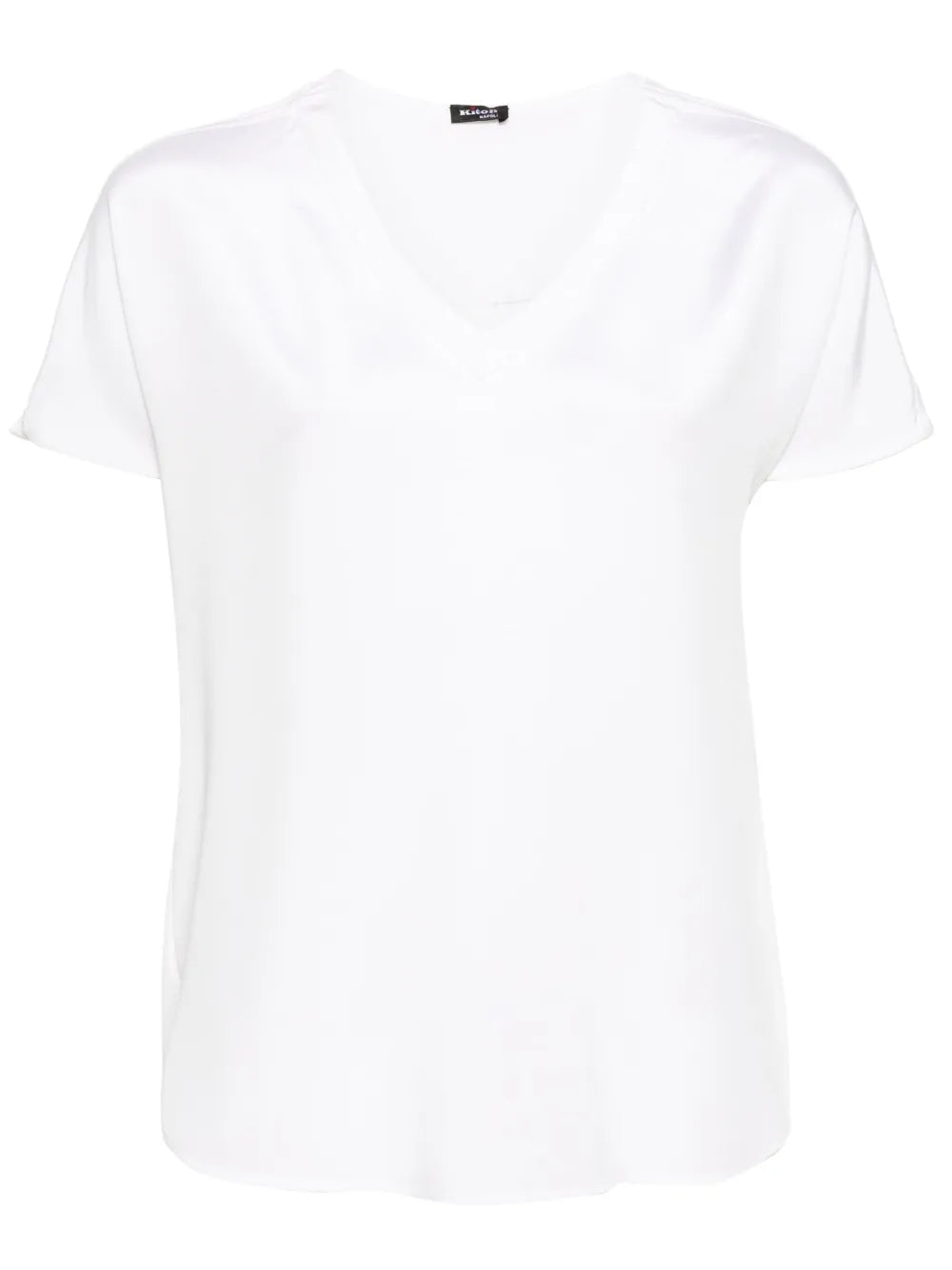 V-Neck Silk T-Shirt