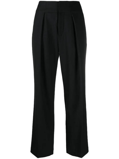 Fine-Knit Tailored Trousers
