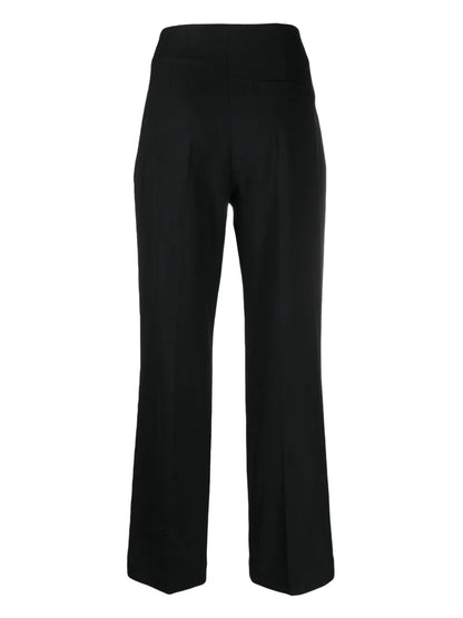 Fine-Knit Tailored Trousers