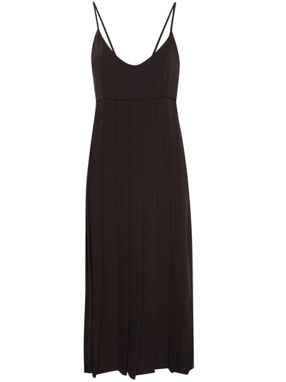 Pleated Midi Dress