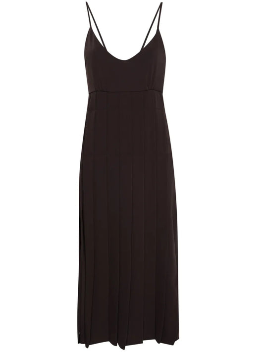 Pleated Midi Dress