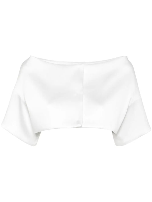 Drop-Shoulder Cropped Jacket