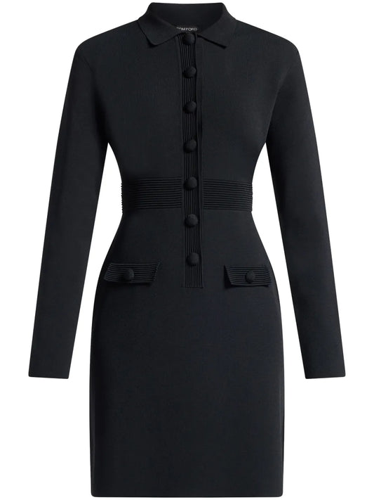 Knitted Polo Minidress