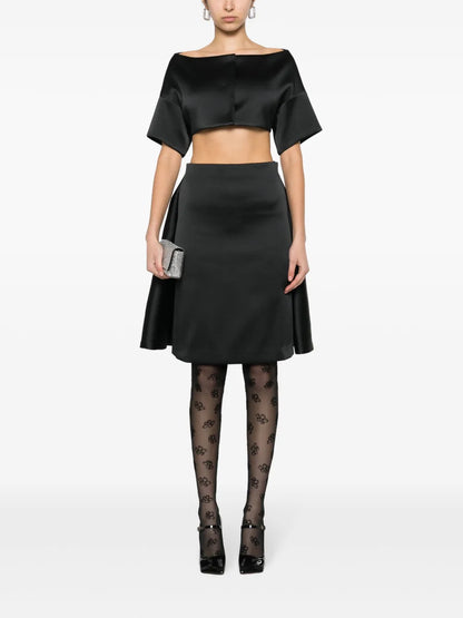 Layered Detail Midi Skirt