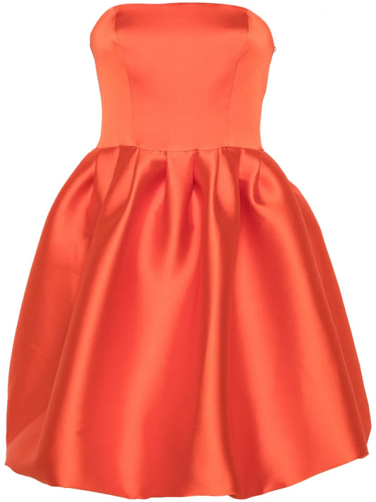 Puffbal Satin Mini Dress