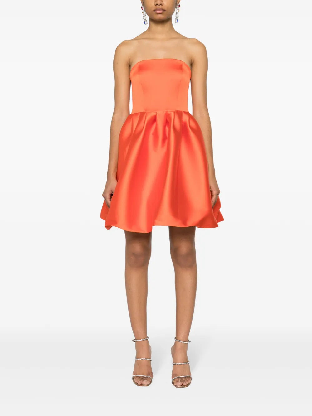 Puffbal Satin Mini Dress