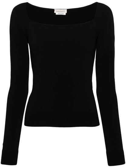 Ribbed-Knit Top