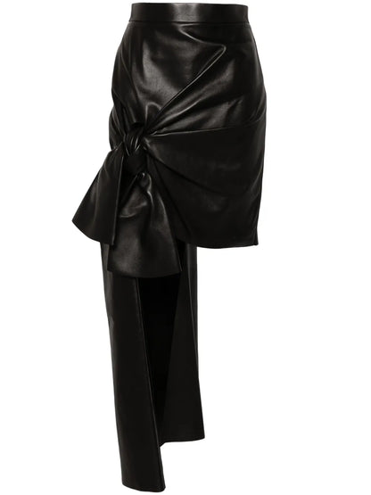 Draped Mini Skirt