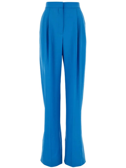 Double-Pleat Wide-Leg Trousers