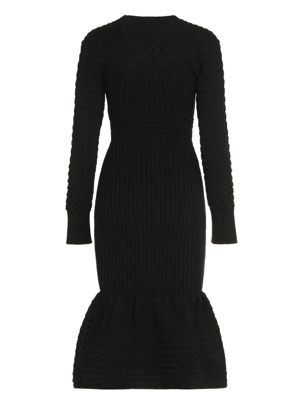 Knitted Mesh Midi Dress