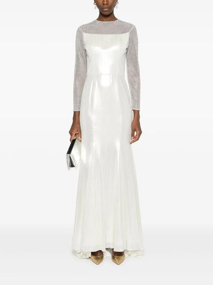 Rhinestone-Embellished Fishtail Gown