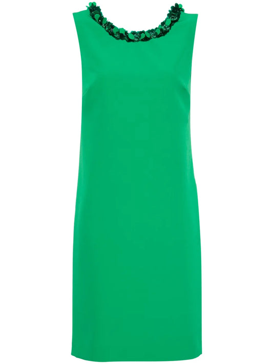 Sequin-Embellished Column Dress