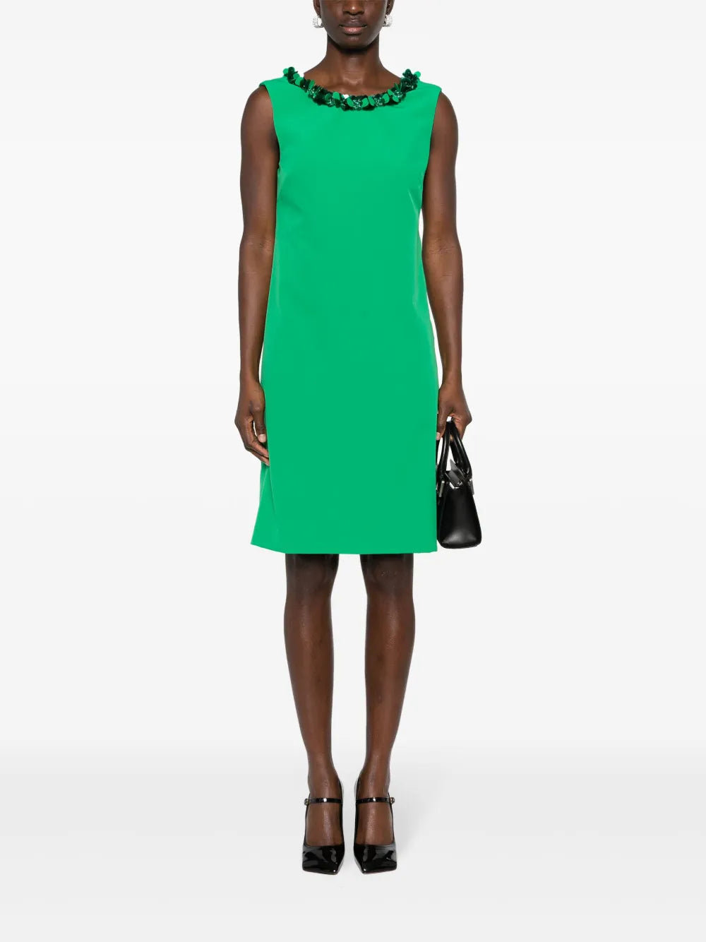 Sequin-Embellished Column Dress