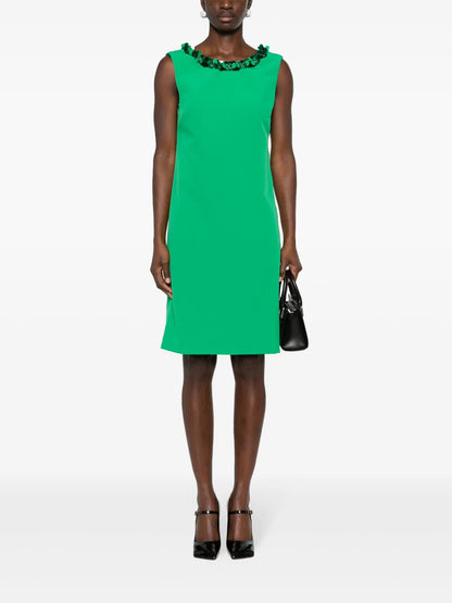 Sequin-Embellished Column Dress