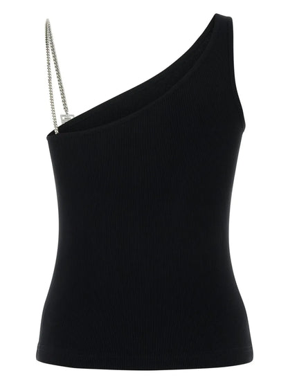 4G-Plaque Ribbed-Knit Tank Top