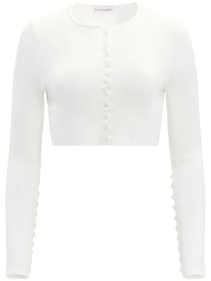 Haruni Scallop-Edge Knitted Top