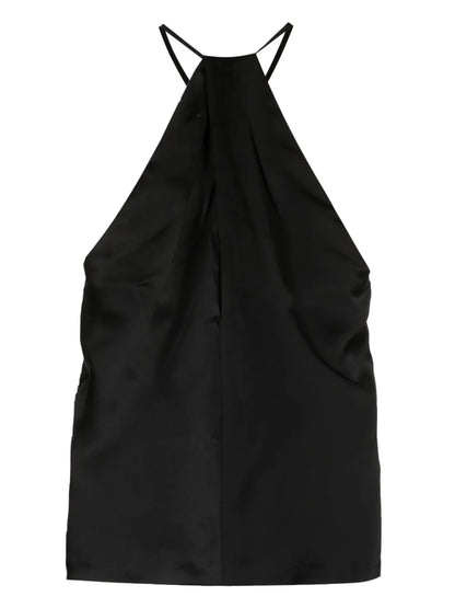 Edwige Halterneck Silk Top