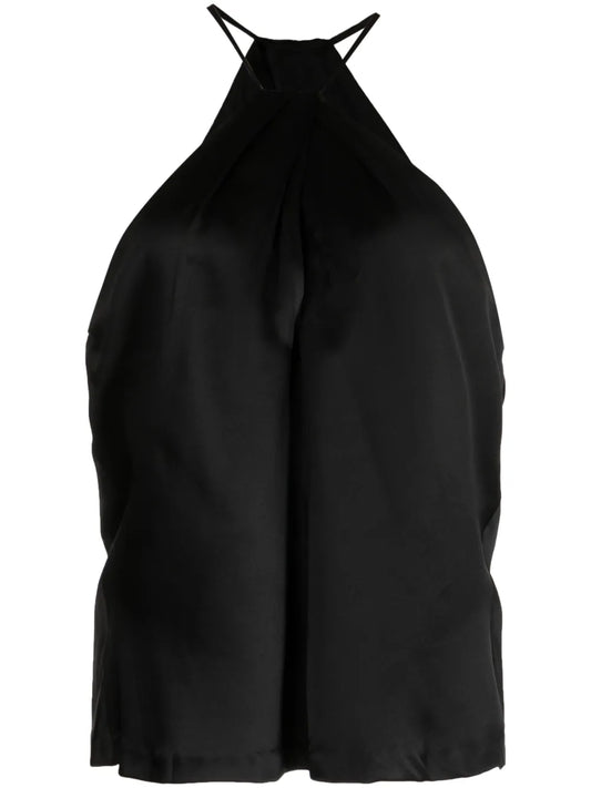 Edwige Halterneck Silk Top