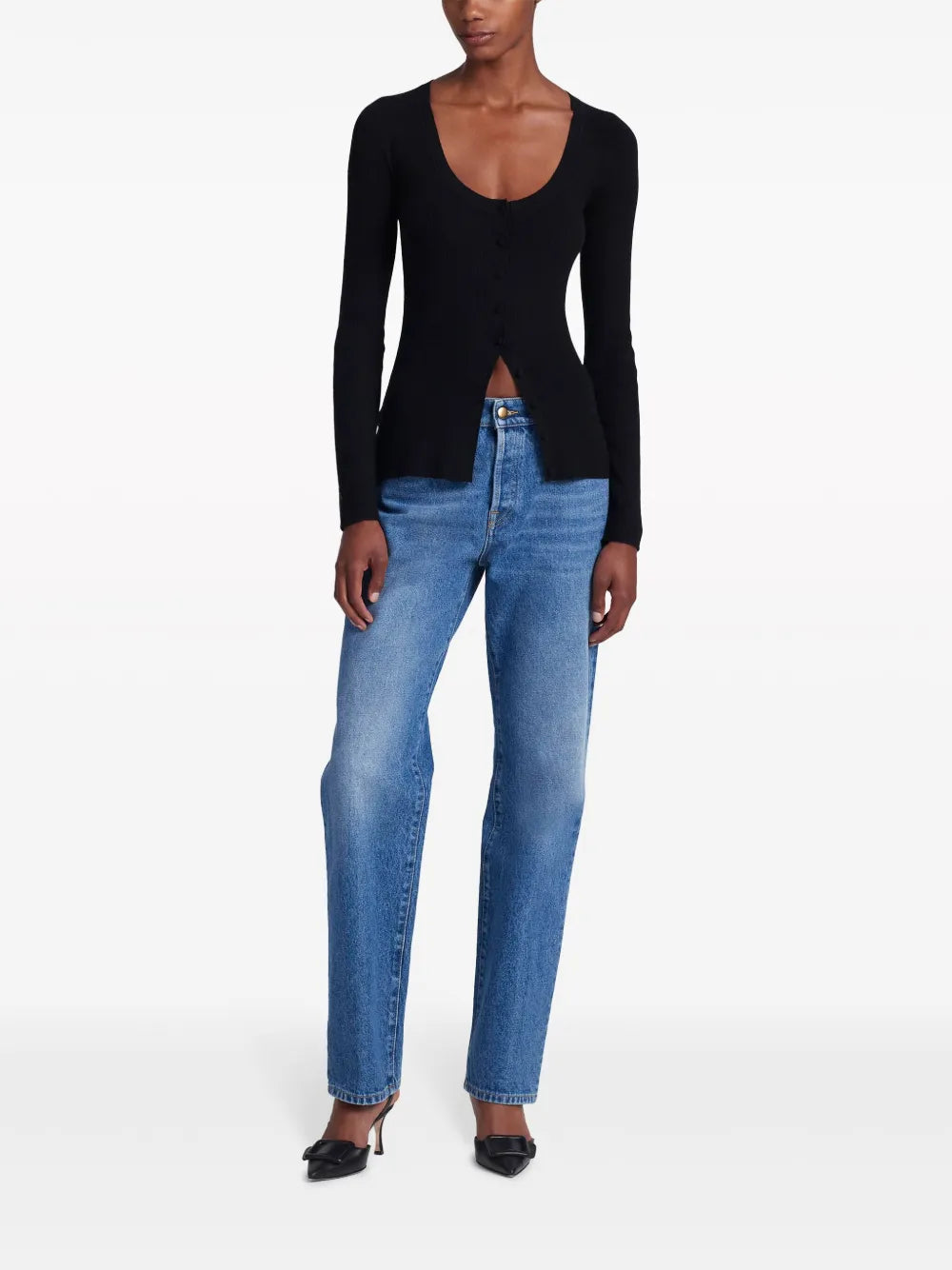 Jones Logo-Embroidered Cashmere Cardigan