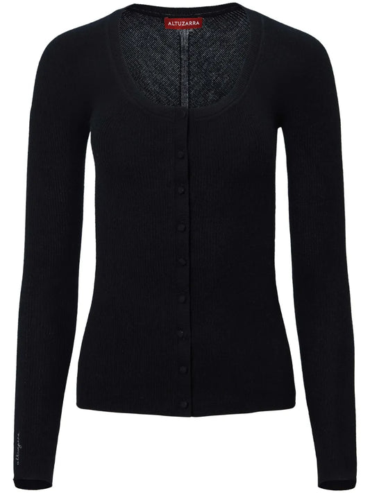 Jones Logo-Embroidered Cashmere Cardigan