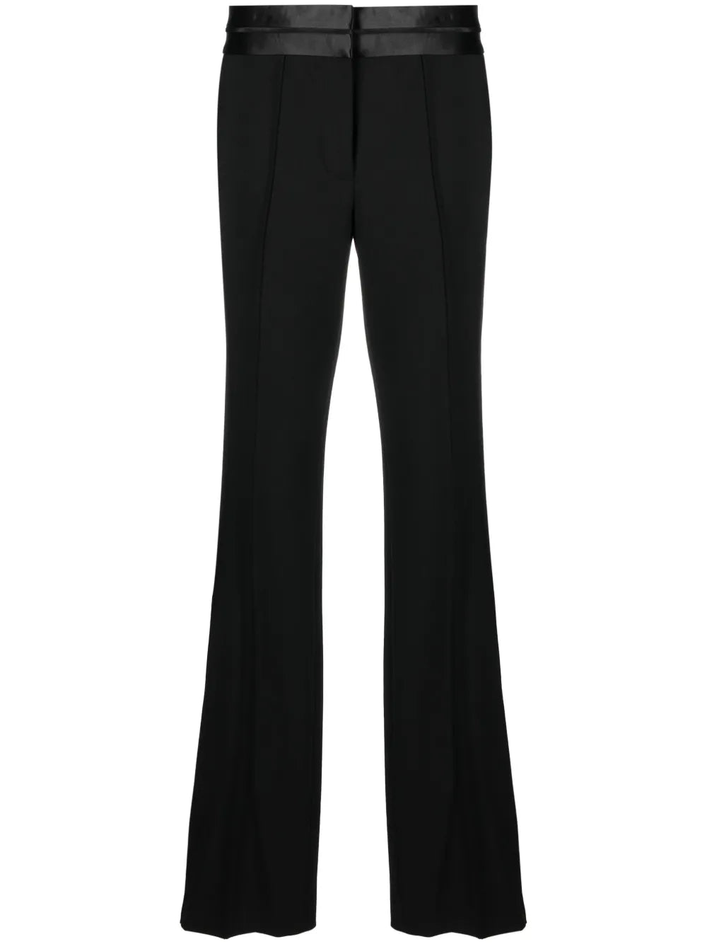 Satin-Trimmed Bootcut Trousers