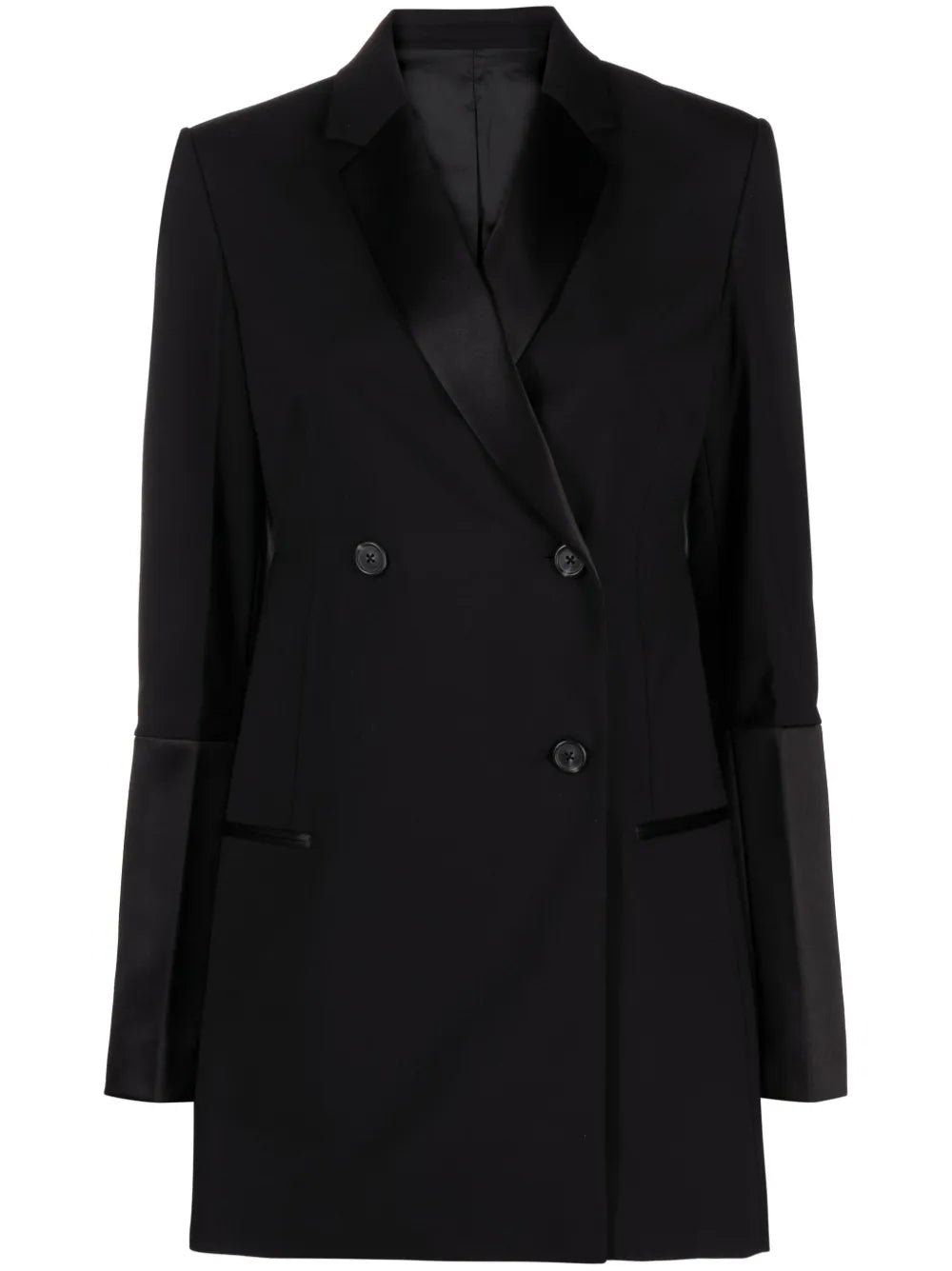 Double-Breasted Tuxedo Blazer