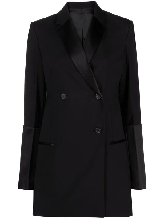 Double-Breasted Tuxedo Blazer