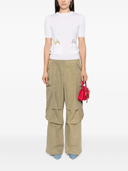 Logo-Tag Short-Sleeve Top