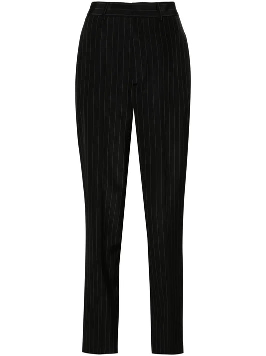 Pinstripe Tapered Trousers