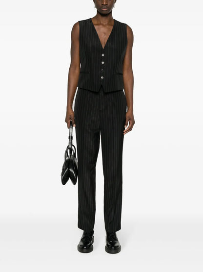 V-Neck Pinstripe Waistcoat
