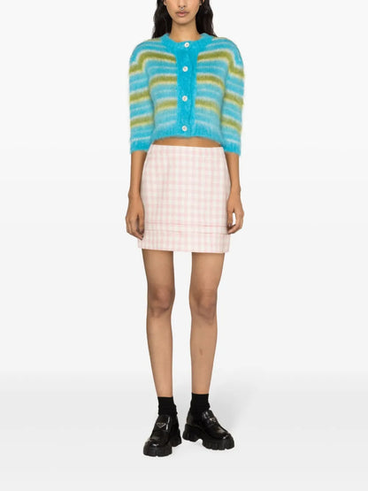 Brushed Striped Cardigan