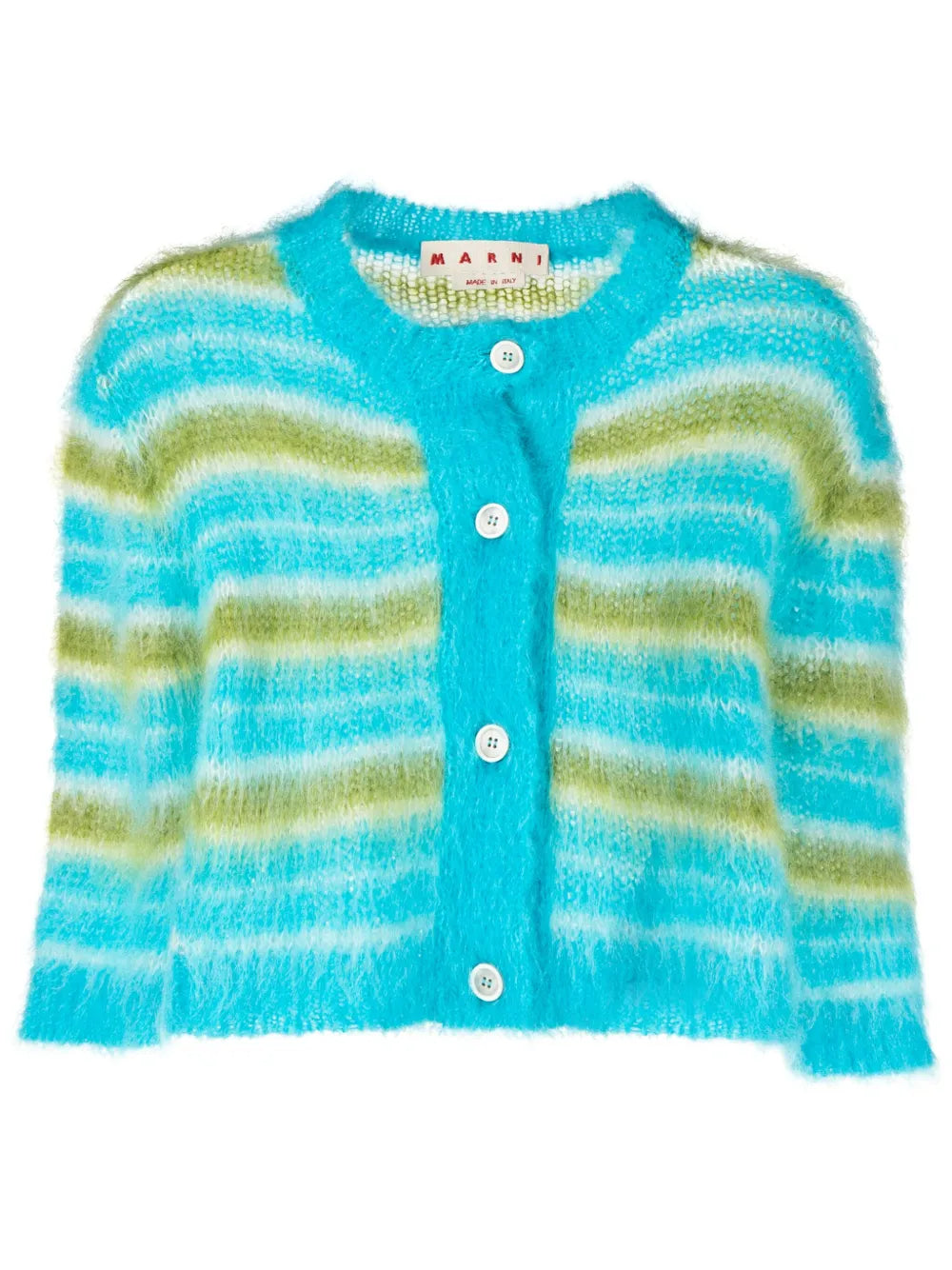 Brushed Striped Cardigan
