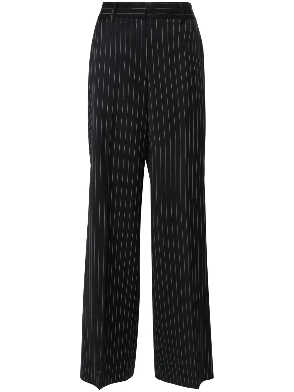 High-Waist Straight-Leg Trousers