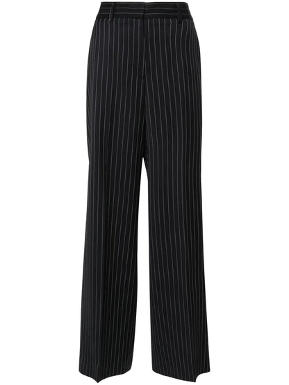 High-Waist Straight-Leg Trousers
