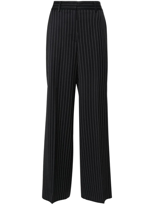 High-Waist Straight-Leg Trousers