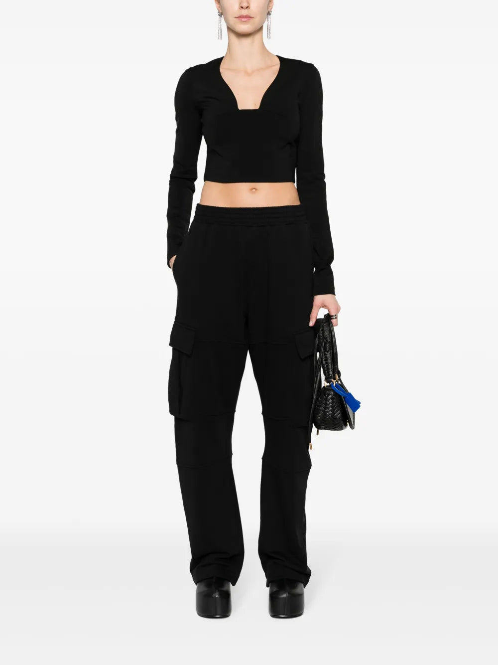 Square-Neck Cropped Top