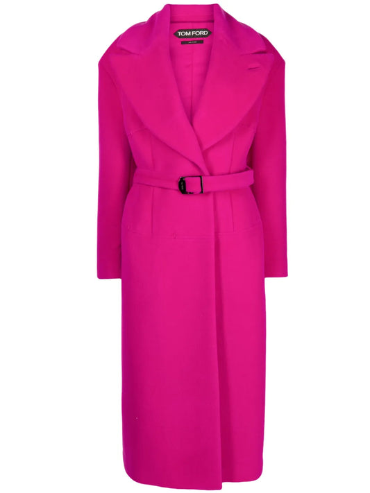 Faux-Fur Belted Coat