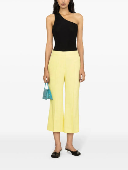 Mid-Rise Cropped Trousers