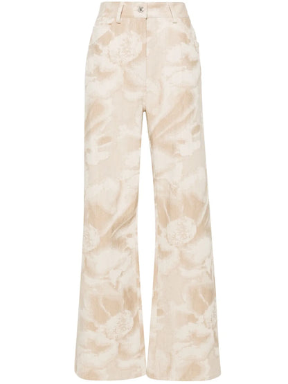 High-Waist Straight-Leg Jeans