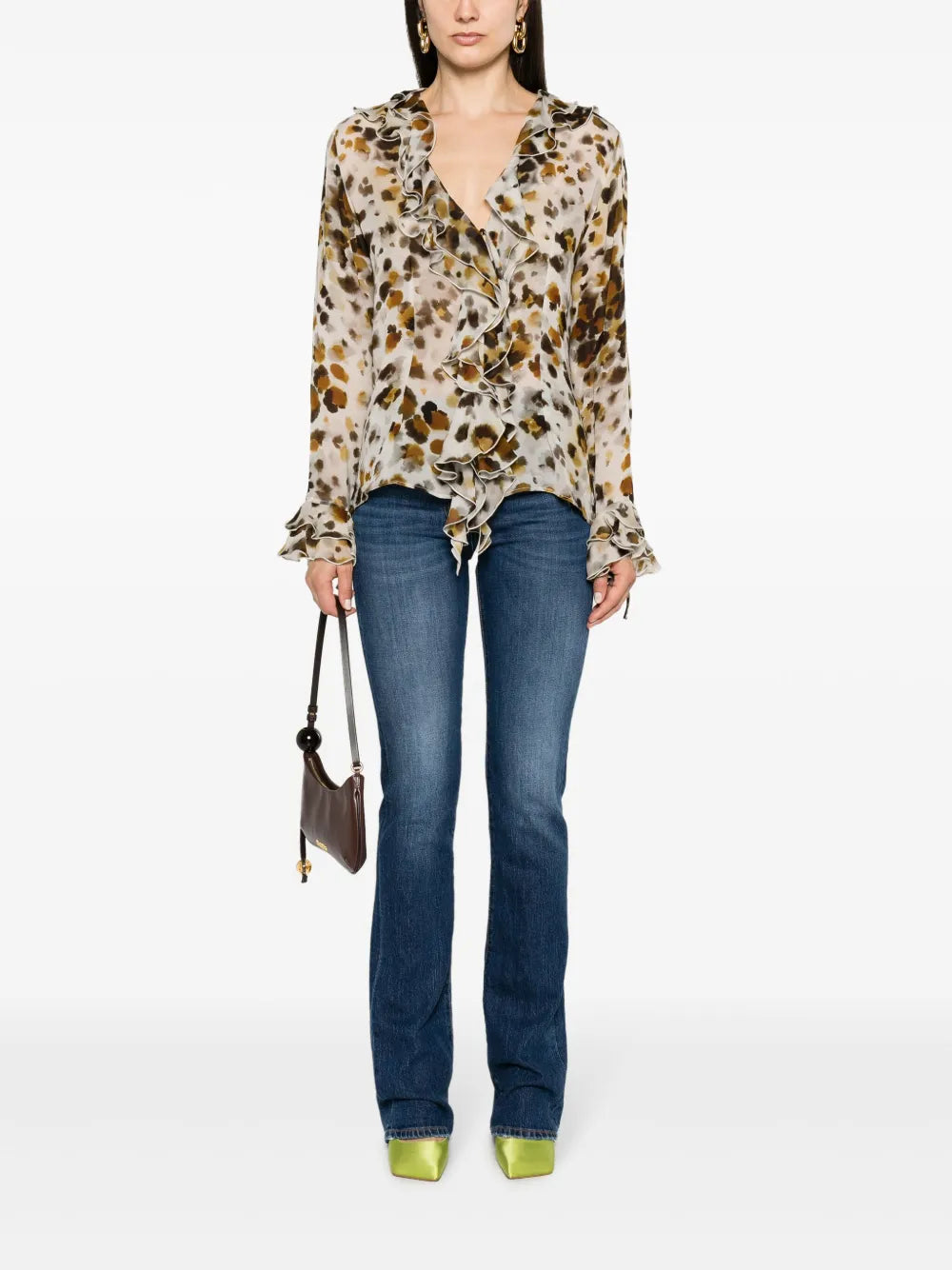High-Rise Slim-Fit Bootcut Jeans