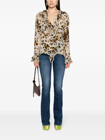 High-Rise Slim-Fit Bootcut Jeans