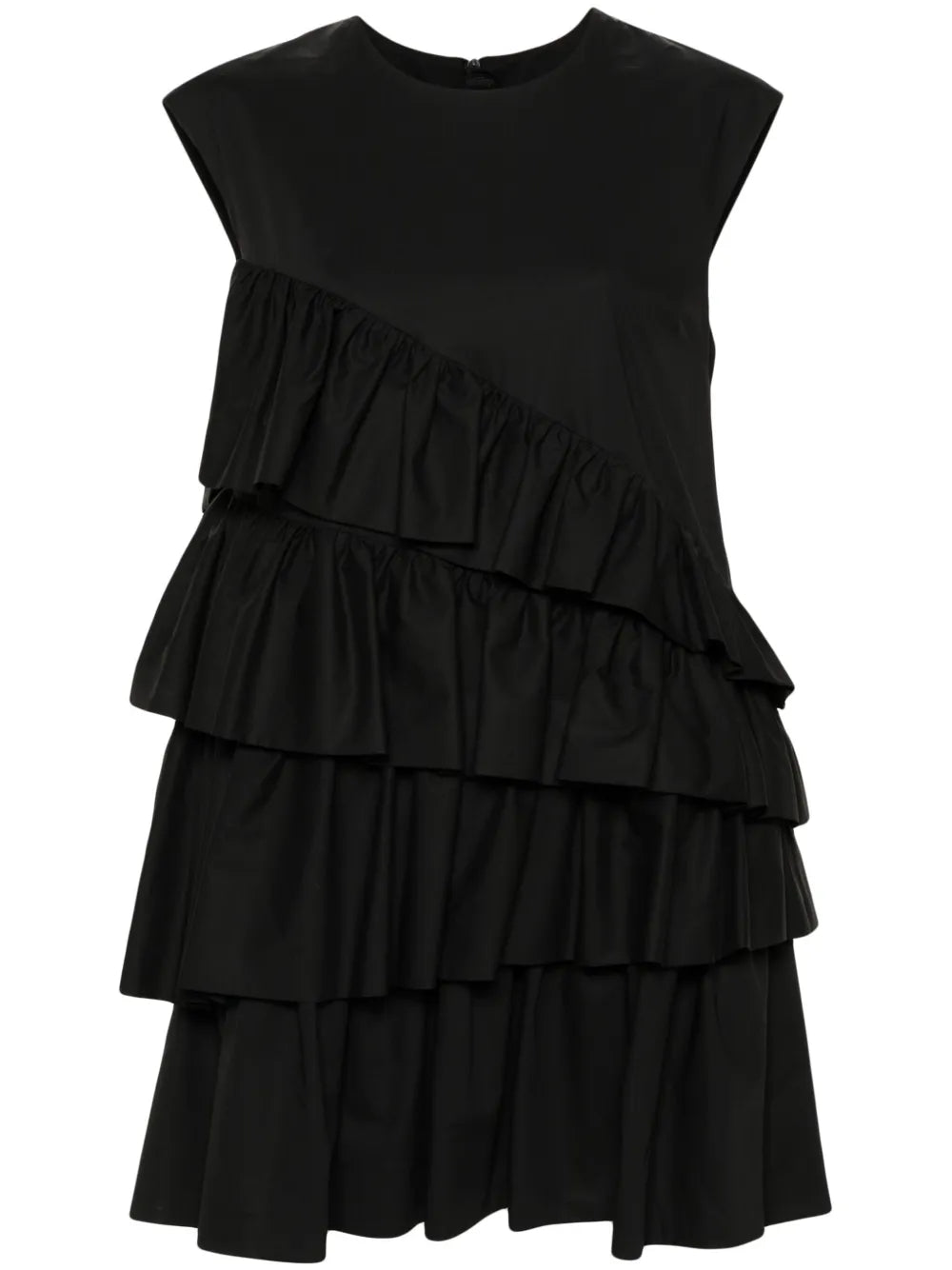 Ruffle-Detailing Cotton Dress