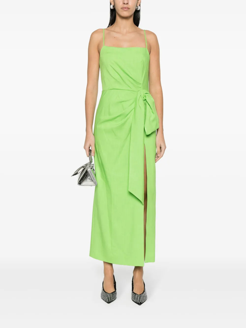 Gathered-Detail Maxi Dress