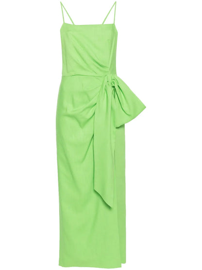 Gathered-Detail Maxi Dress