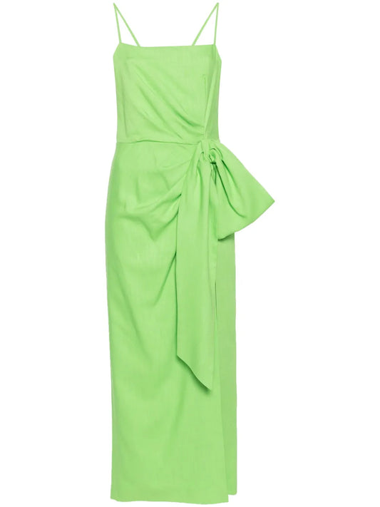 Gathered-Detail Maxi Dress