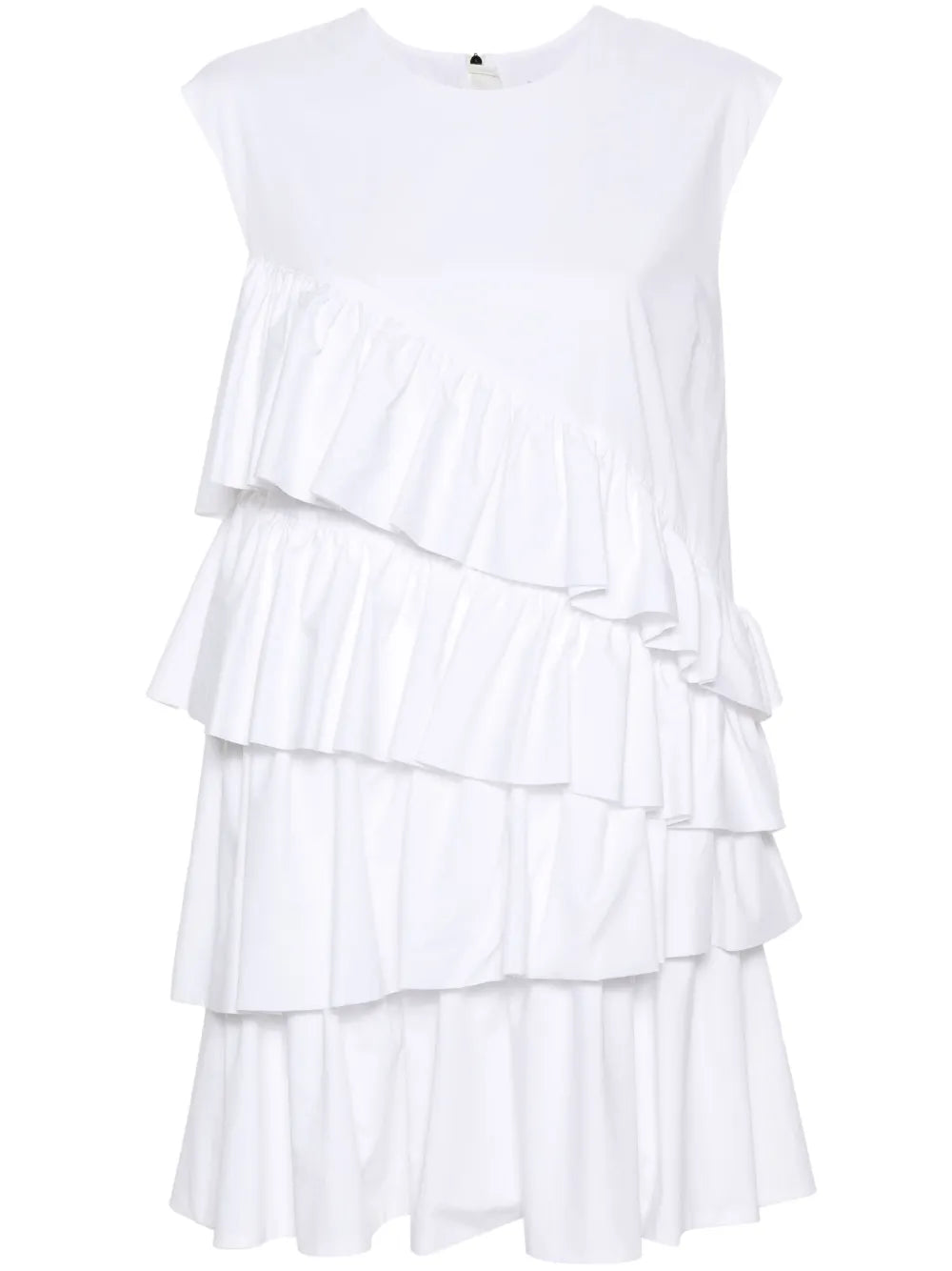 Ruffle-Detailing Cotton Dress