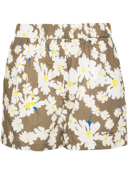 Floral-Print Shorts