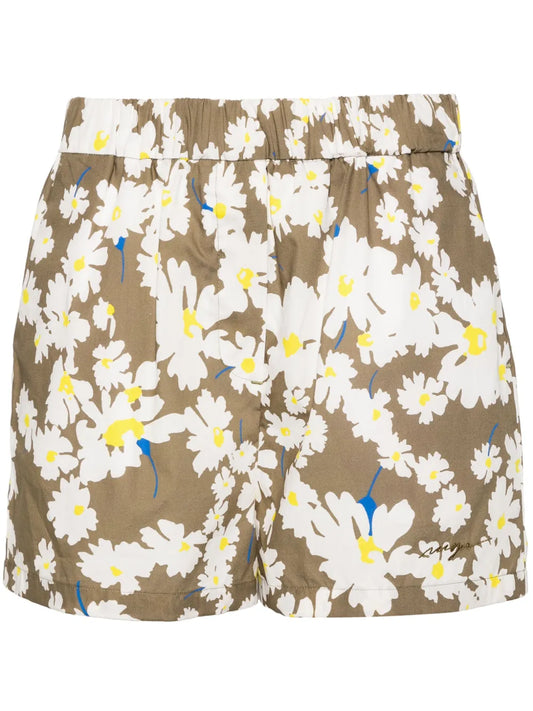 Floral-Print Shorts