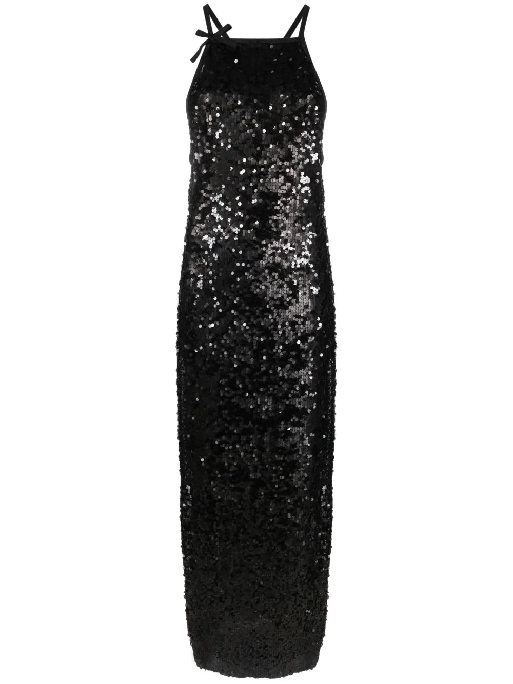 Sequin-Embellished Tulle Midi Dress